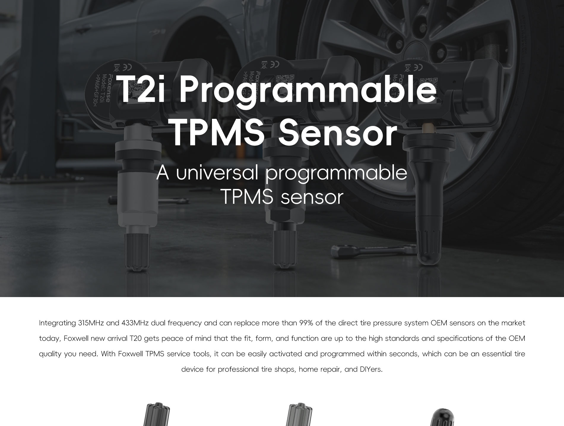 Foxwell Universal Programmable Tpms Sensor, 2026 Tire Sensor